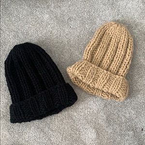 Free People Chunky Bobble Knit Beanie